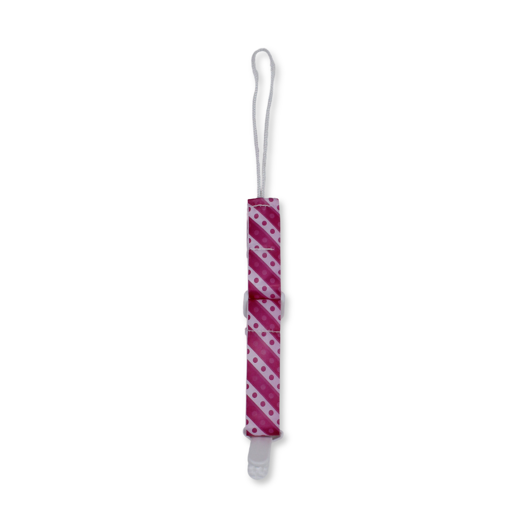 Cotton Soother Clip – Polka Dot Design