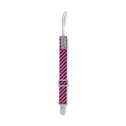 Cotton Soother Clip – Pink Striped Design