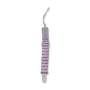 Cotton Soother Clip – Pink Arrow Design