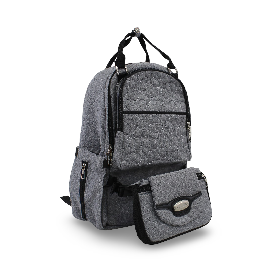 Petit Bebe Premium Go Diaper Bag – Grey