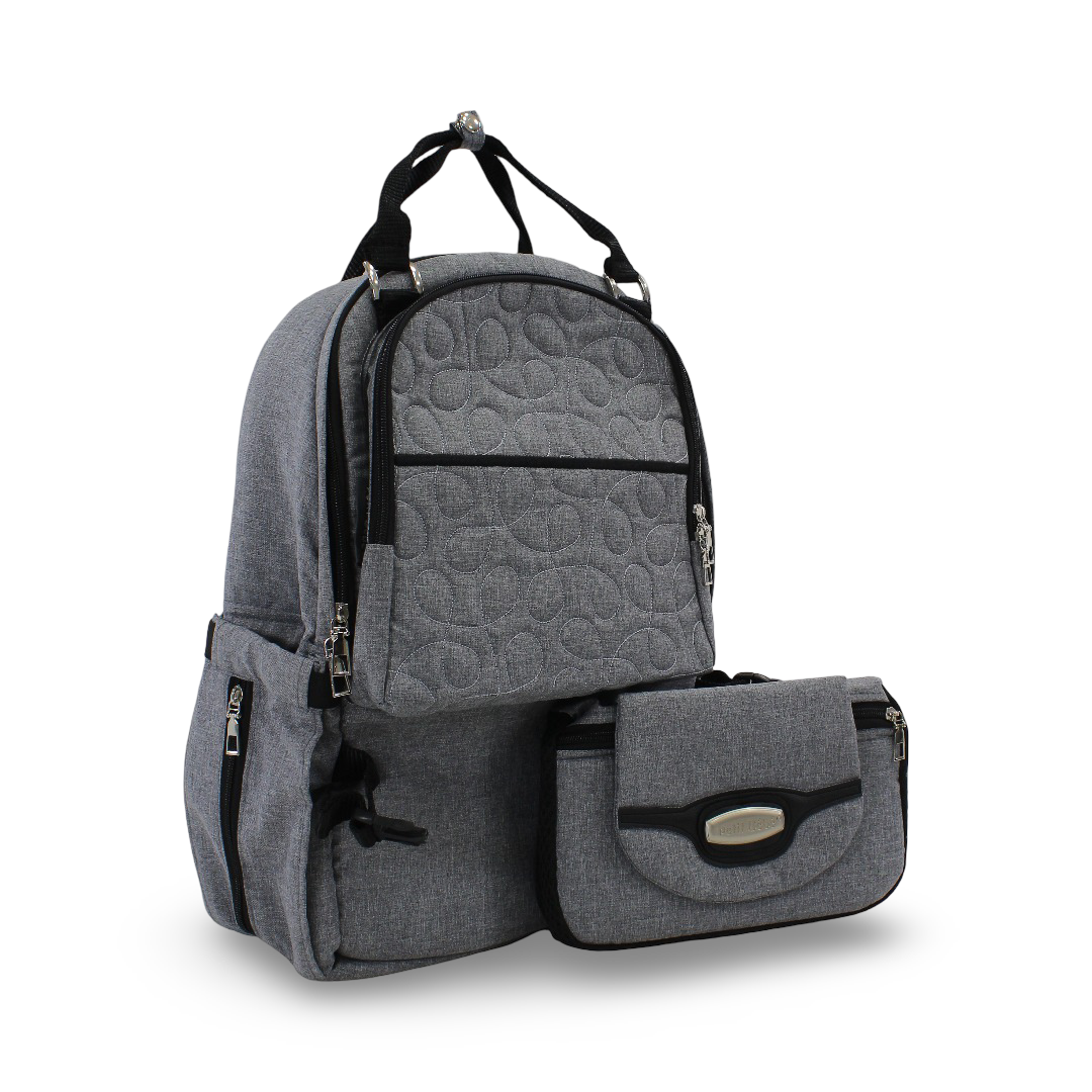 Petit Bebe Premium Go Diaper Bag – Grey