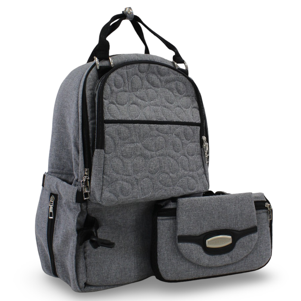 Petit Bebe Premium Go Diaper Bag – Grey - Baby Essentials