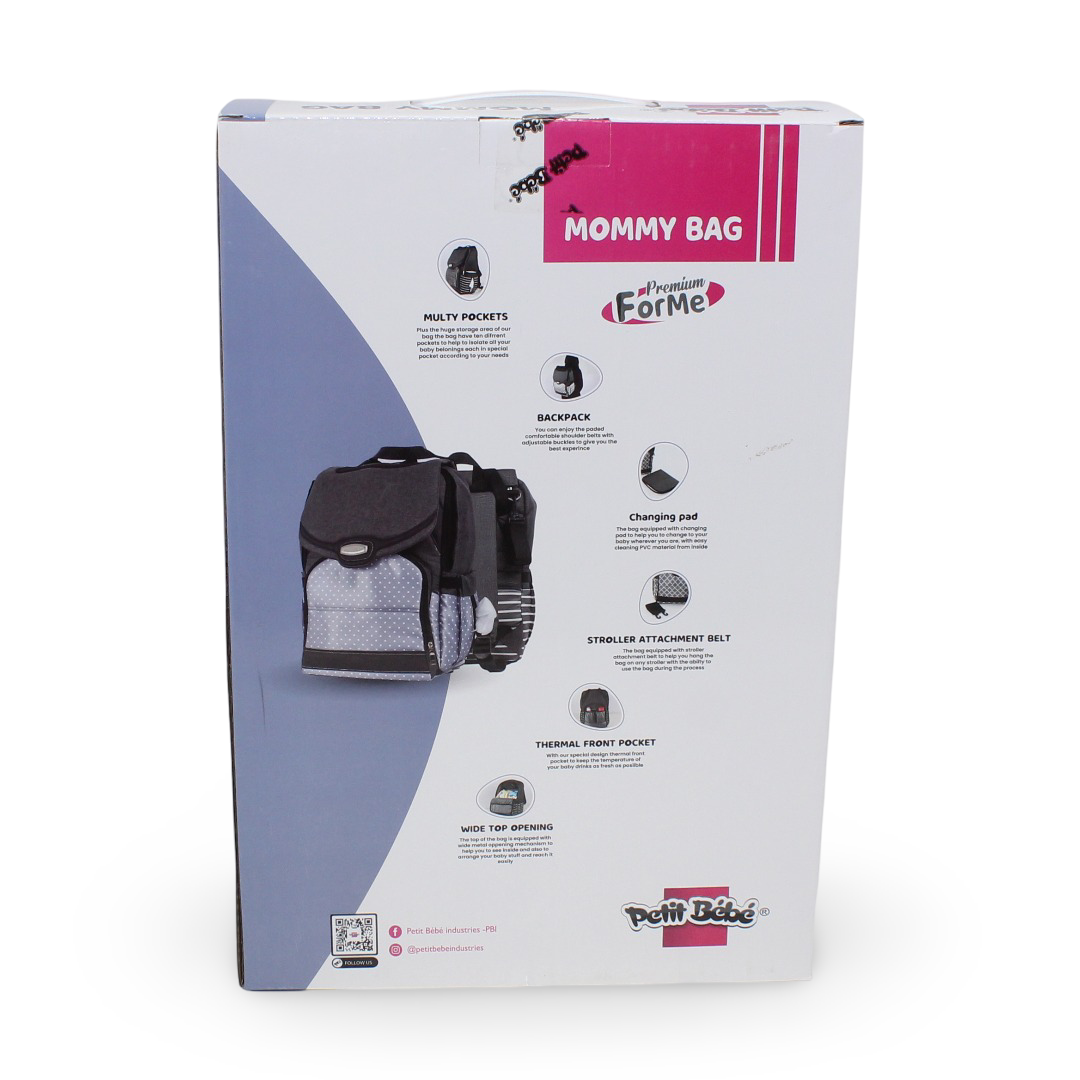 Petit Bebe For me Premium Mommy Bag – Dotted Print