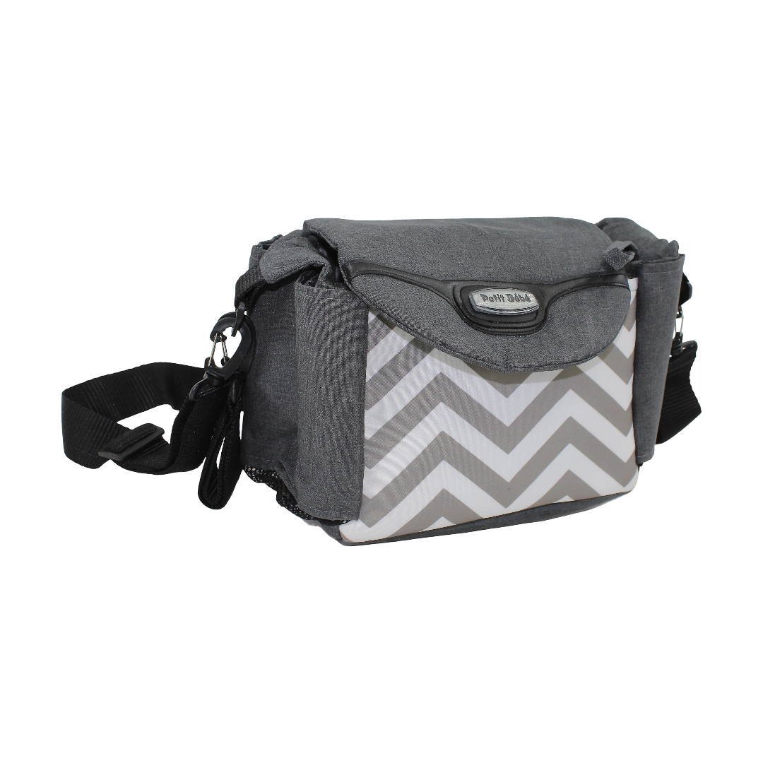 Petit Bebe Formi Stroller Organizer Bag – Zigzag Print