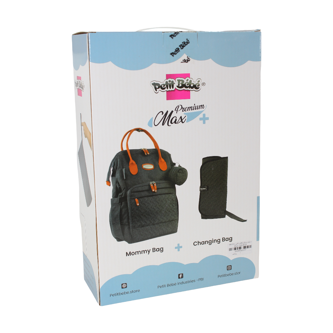 Petit Bebe Premium Max Mommy Bag – Grey