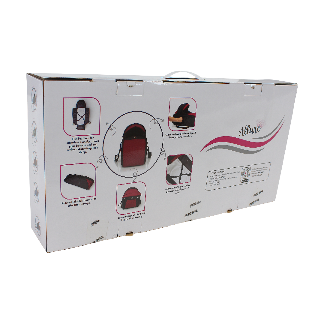 Petit Bebe Carry Cot Allure 0-12m – Black