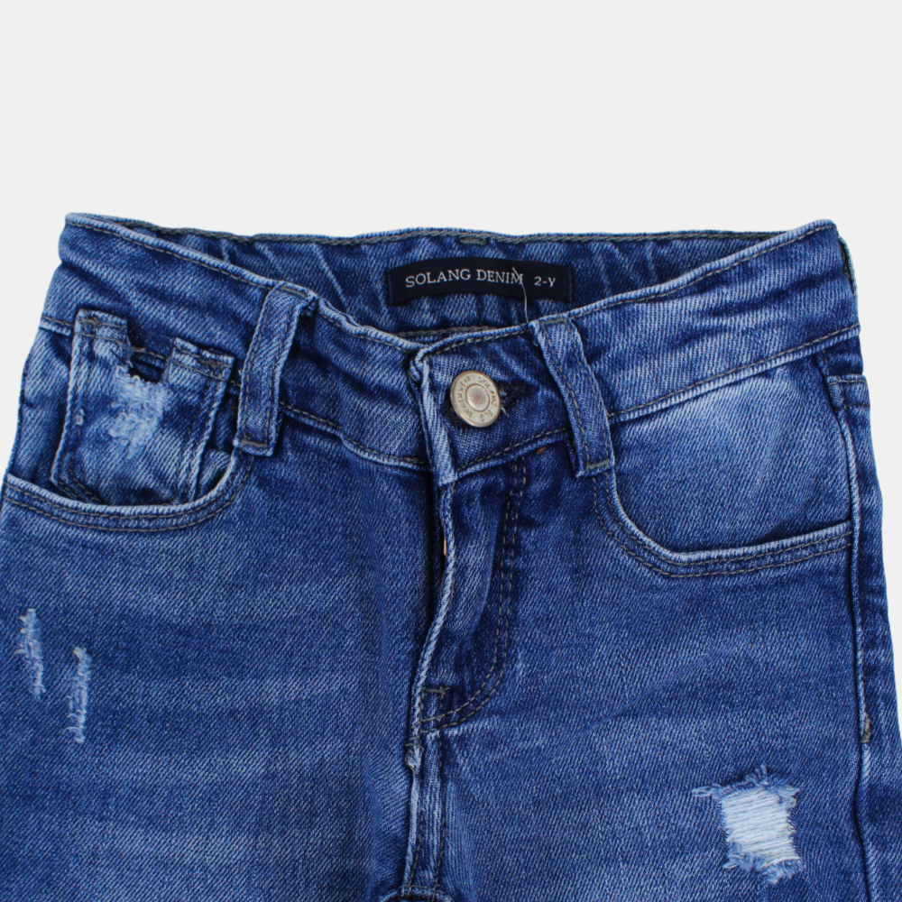 Boys Mid-Wash Ripped Jeans