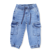 Baby Boys Denim Pants – Light Blue