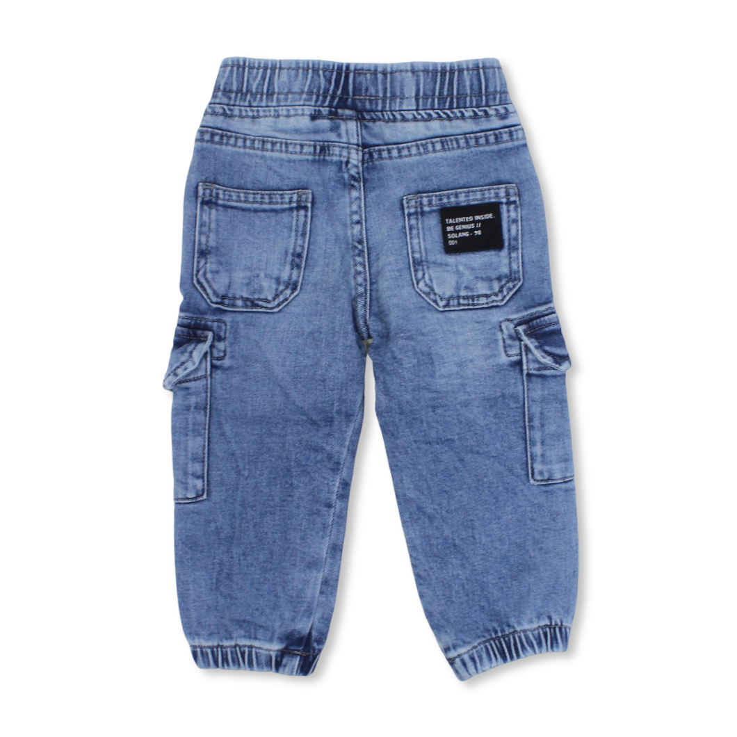 Baby Boys Denim Pants – Light Blue