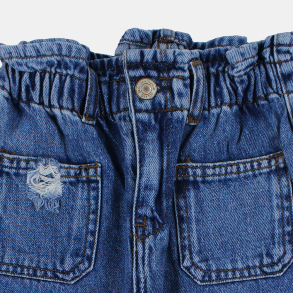 Girls Dark Wash Stretch Jeans