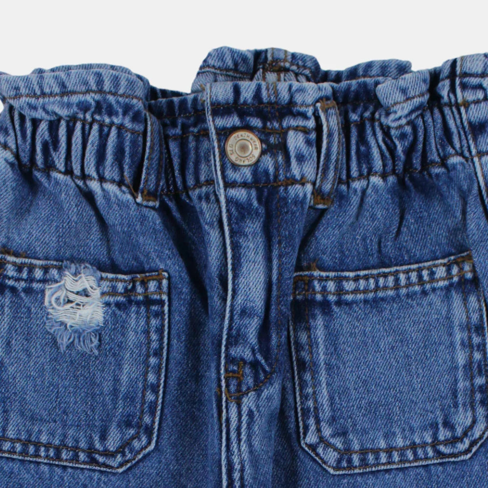 Girls Dark Wash Stretch Jeans