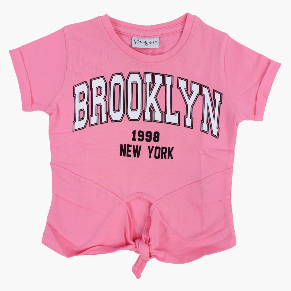 Girls Cotton Printed T-Shirt