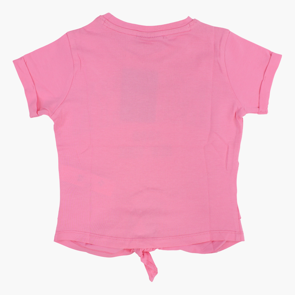 Girls Cotton Printed T-Shirt