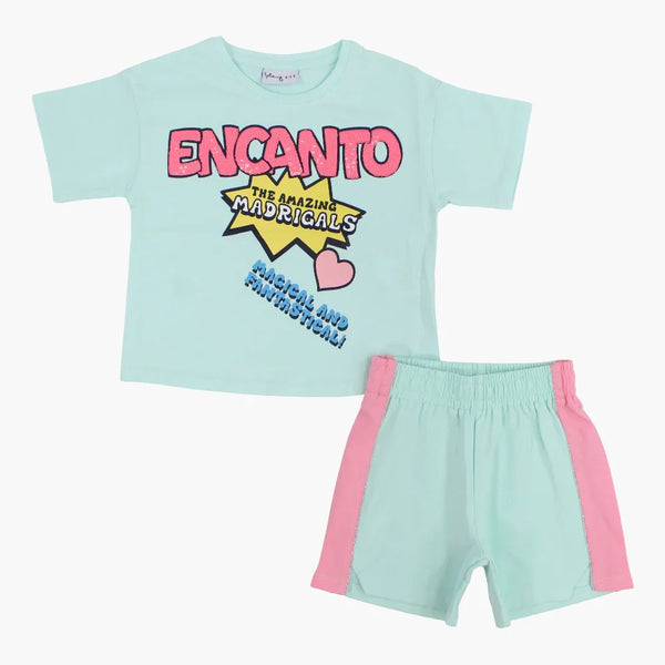 Girls Cotton 2-Piece Outfit Set - Encanto Print