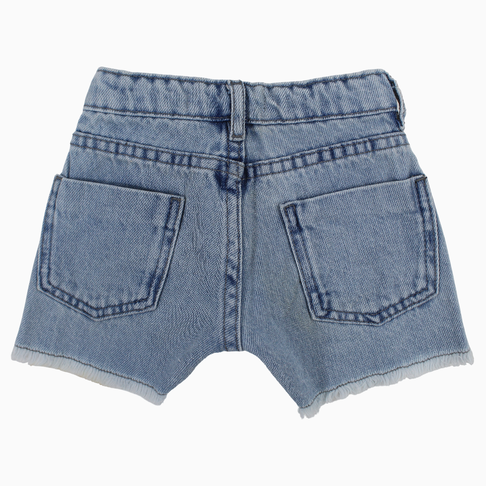Girls Denim Shorts – Light Wash Jeans