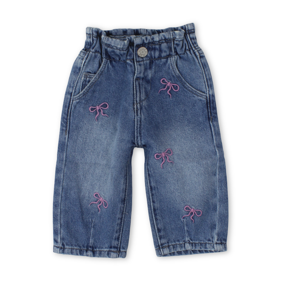 Baby Girls Denim Pants – Blue
