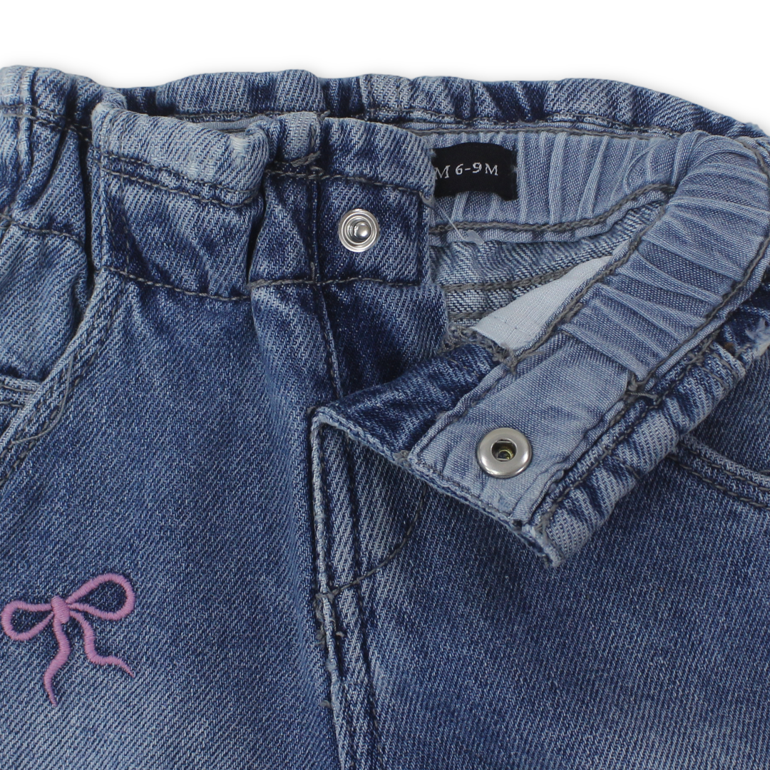 Baby Girls Denim Pants – Blue