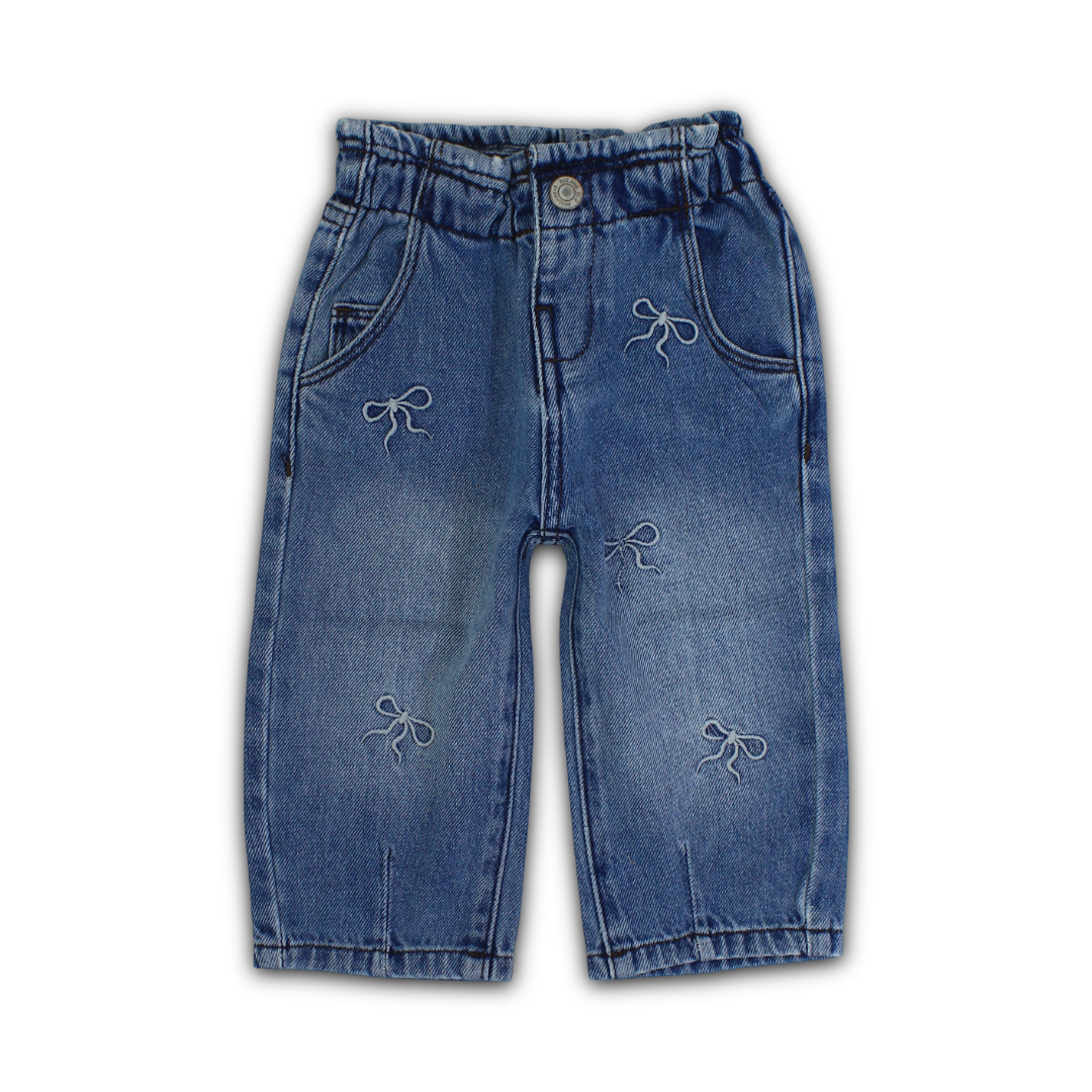 Baby Girls Denim Pants – Blue - Clothing - Solang