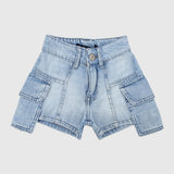 Bluish Jean Shorts