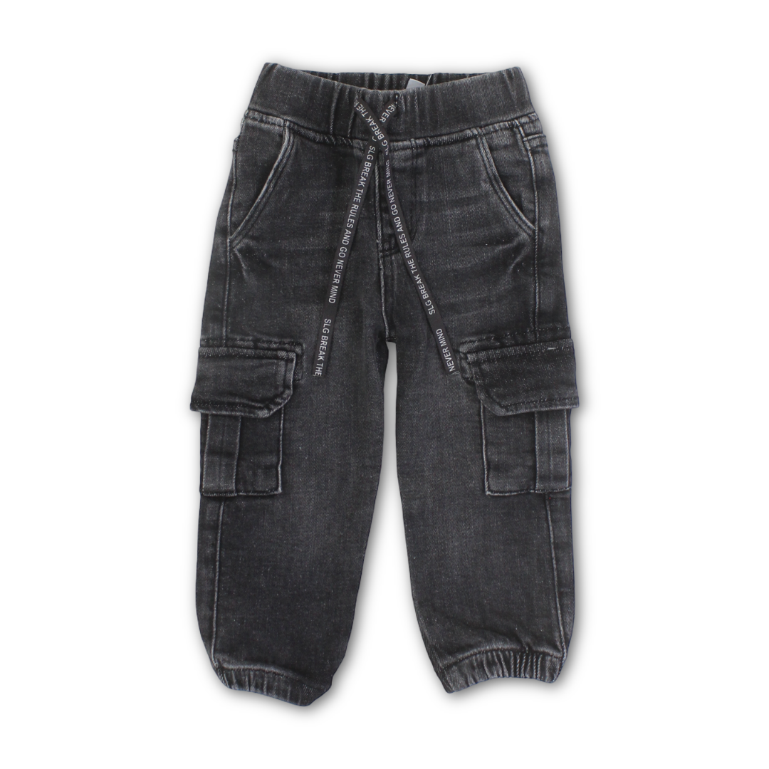 Baby Boys Cotton Denim Pants – Grey - Clothing - Solang