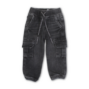 Baby Boys Cotton Denim Pants – Grey