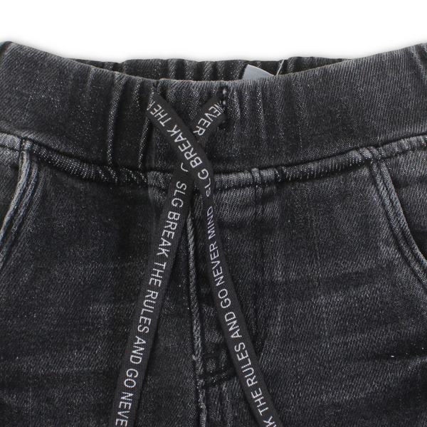 Baby Boys Cotton Denim Pants – Grey