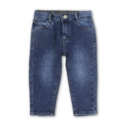 Baby Boys Cotton Denim Pants – Dark Blue