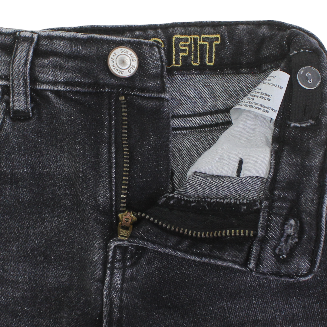 Baby Boys Denim Pants – Dark Grey