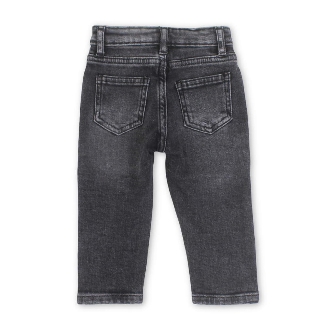 Baby Boys Denim Pants – Dark Grey