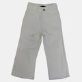 Girls Gabardine Pants – White Ripped Style