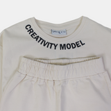 Creativity Model Long-Sleeved 2-Piece Outfit Set