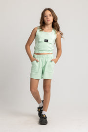 Girls Cotton Sleeveless 2-Piece Outfit Set