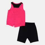 Girls' Cotton Sleeveless 2-Piece Outfit Set