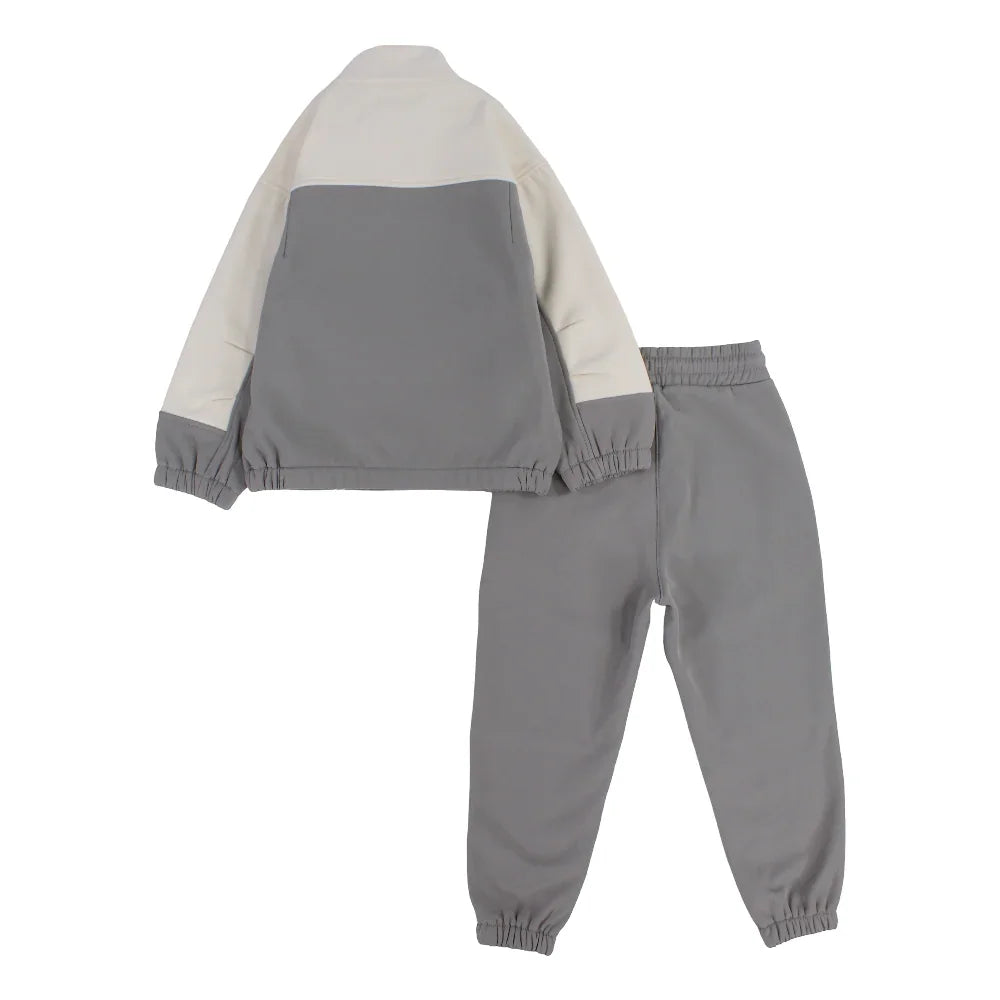 Boys 2-Piece Outfit Set - Beige with "Unlimited Adventure" Print
