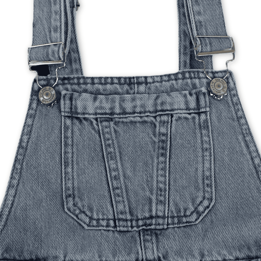 Girls Denim Bib Overall – Light Blue
