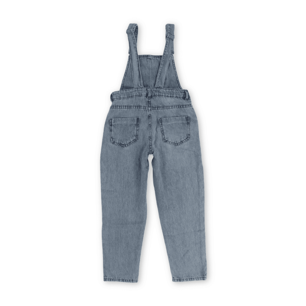 Girls Denim Bib Overall – Light Blue