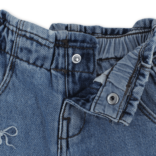 Baby Girls Denim Pants – Light Blue