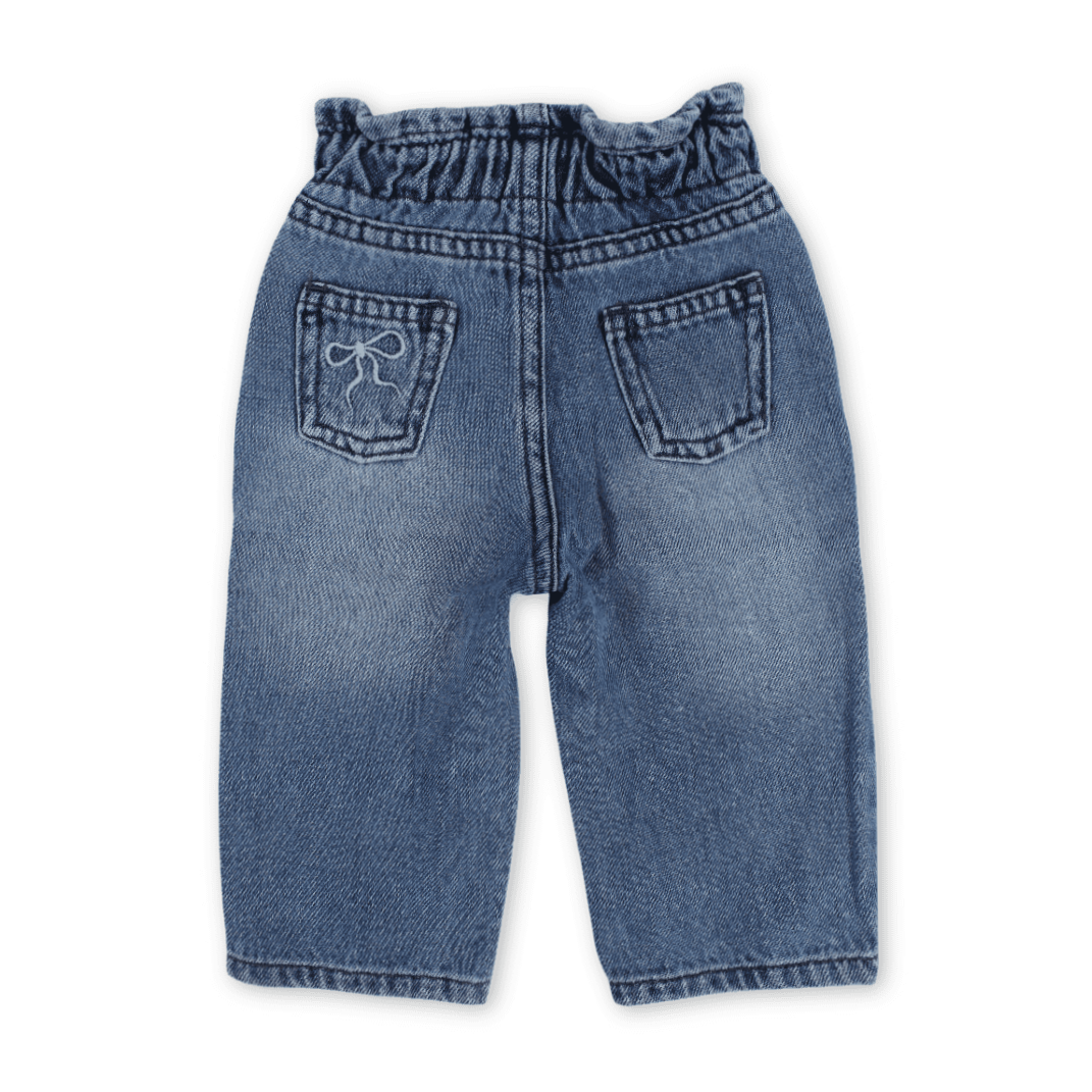 Baby Girls Denim Pants – Light Blue