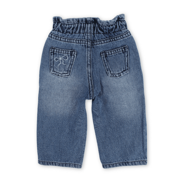 Baby Girls Denim Pants – Light Blue
