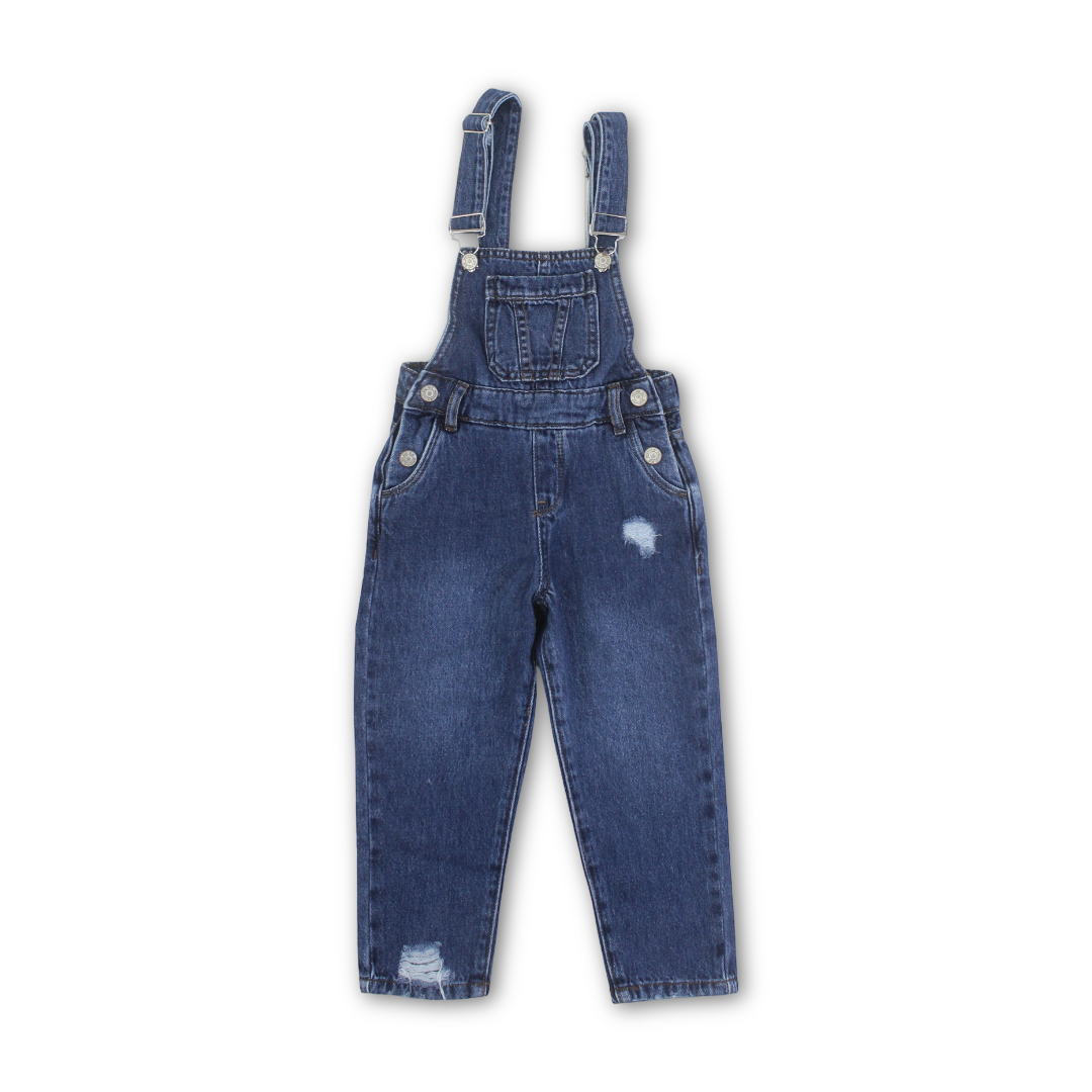 Girls Denim Bib Overall – Blue - Clothing - Solang