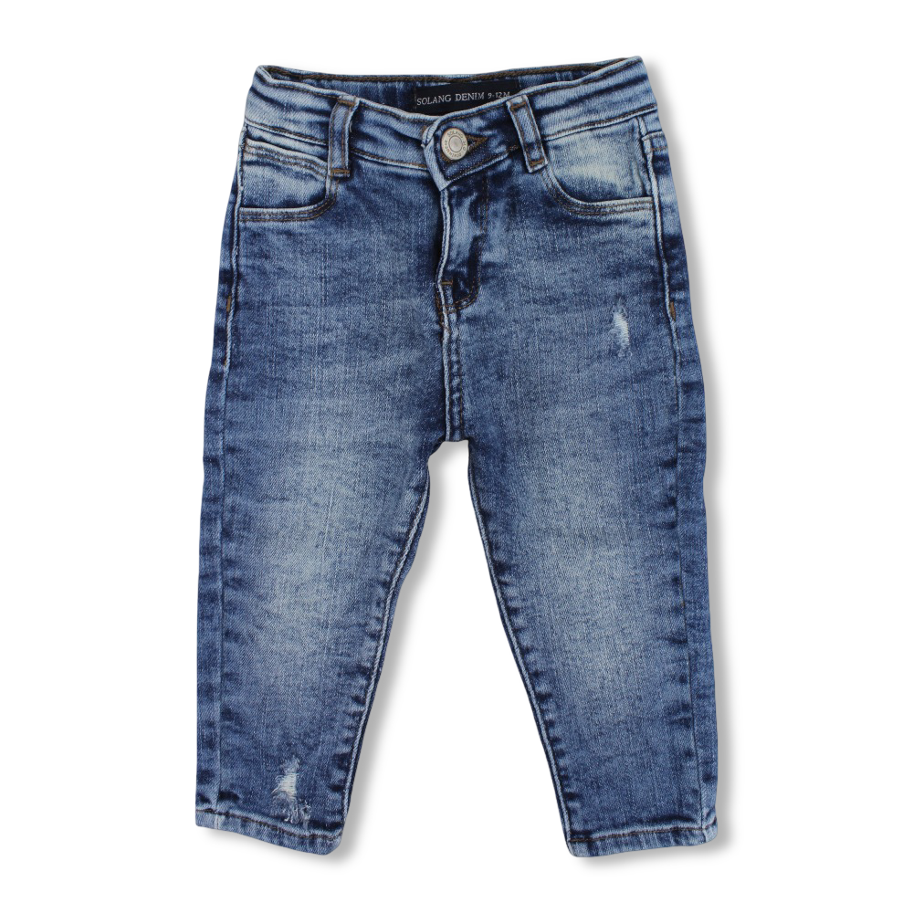 Baby Girls Faded Jeans