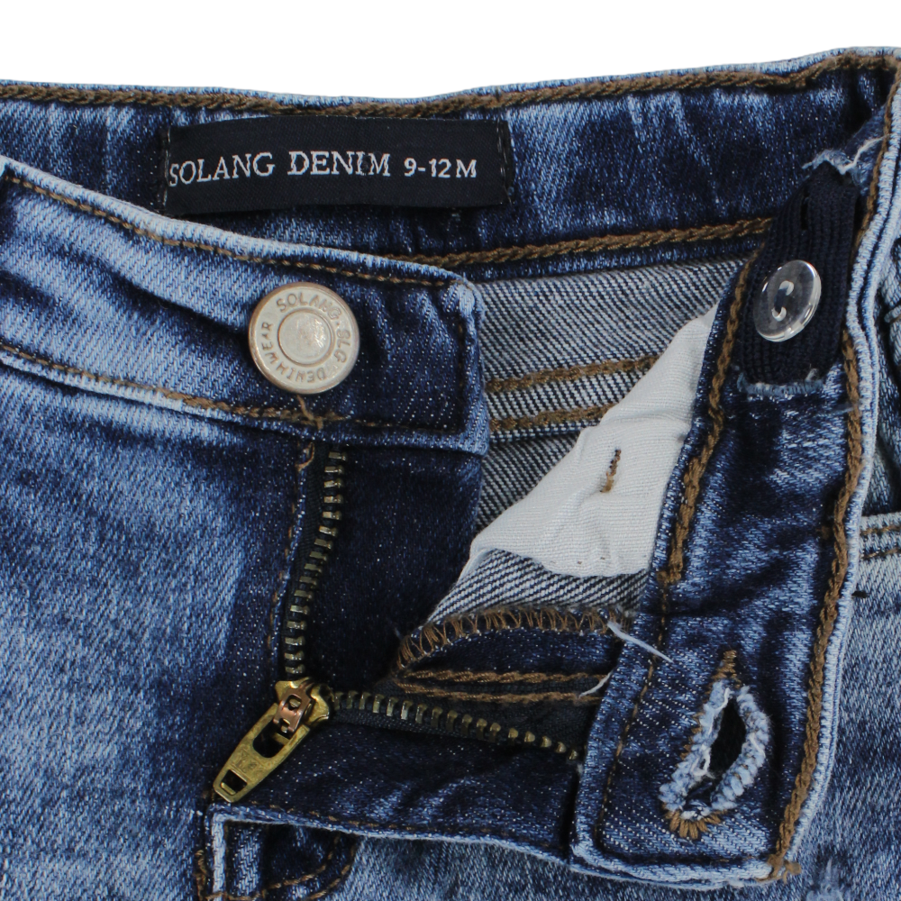 Baby Girls Faded Jeans