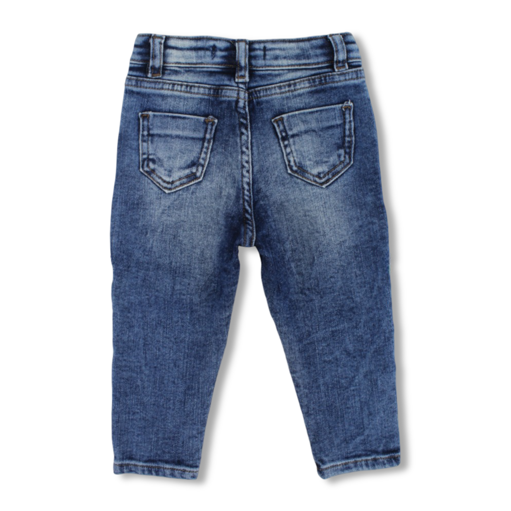 Baby Girls Faded Jeans