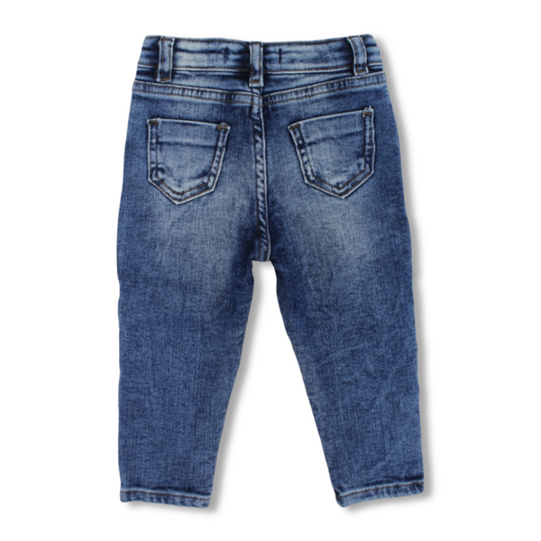 Baby Girls Faded Jeans