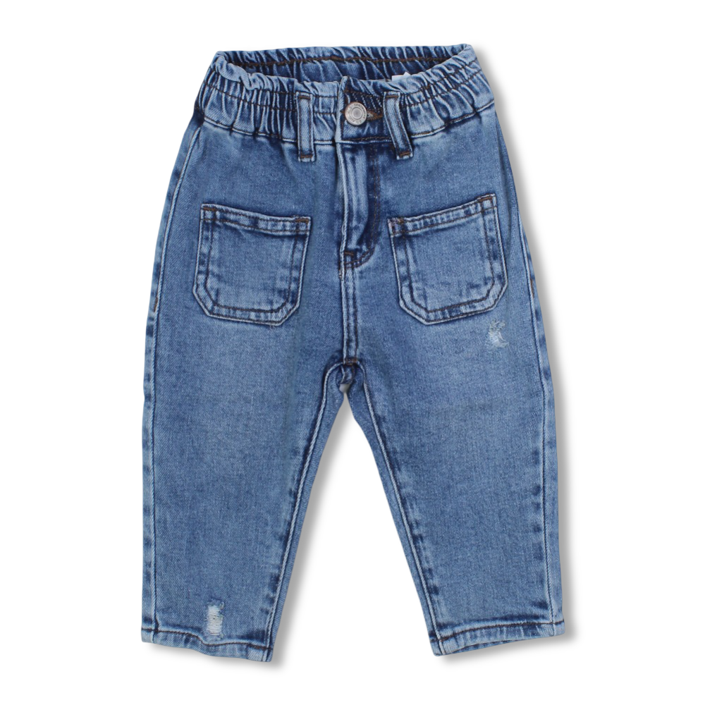 Baby Girls Jeans – Medium Wash - Clothing - Solang
