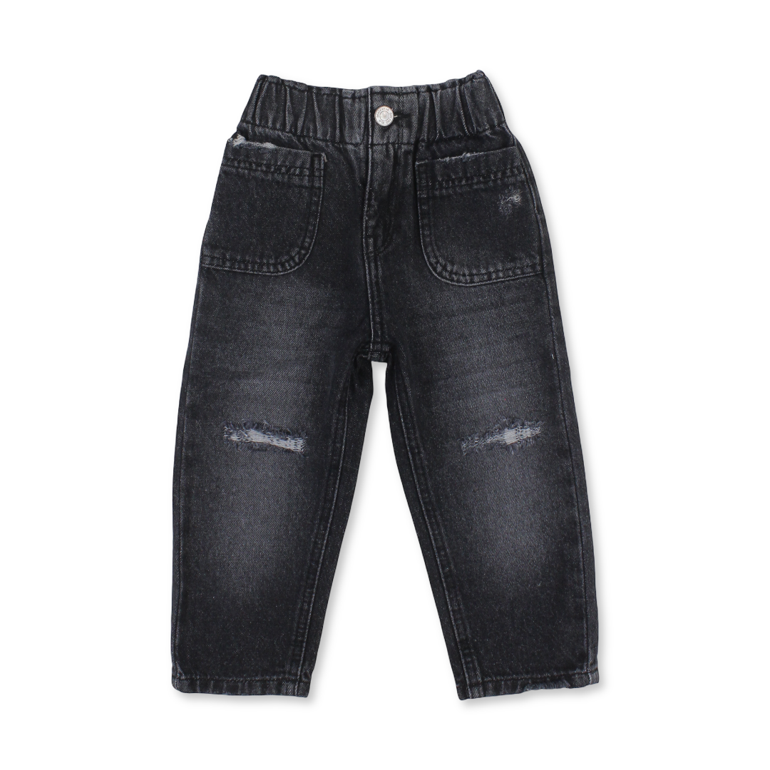 Girls Denim Pants – Dark Gray - Clothing - Solang