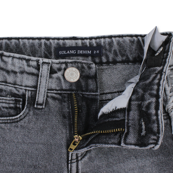 Girls Denim Pants – Light Gray