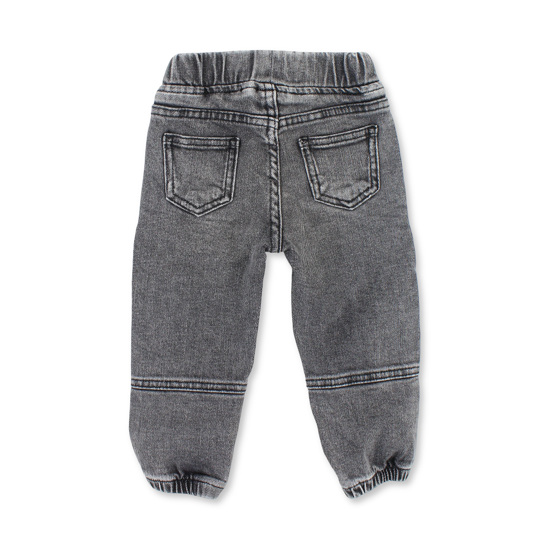 Baby Girls Denim Pants – Grey