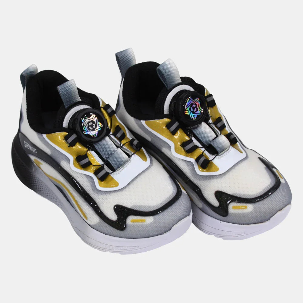 Unisex Kids Leather Sneakers – Multicolor - Clothing - Step Right