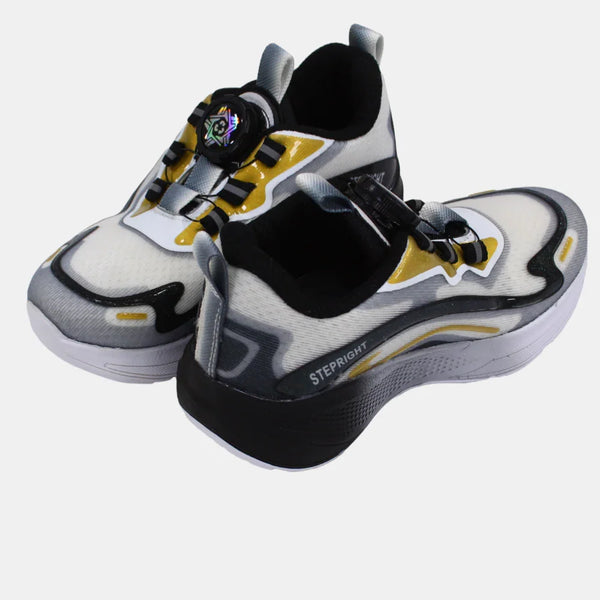 Unisex Kids Leather Sneakers – Multicolor